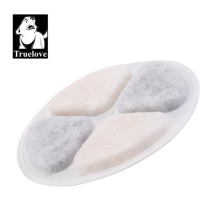 Round pet fountain filter with carbon and mesh layers – compatible with TrueLove WaterFlow