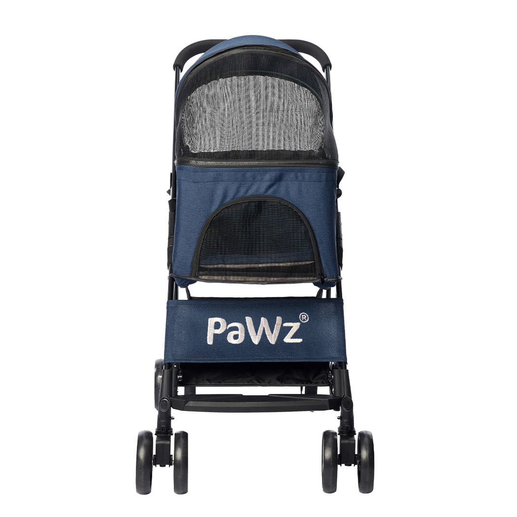 PaWz Large Pet Stroller Dog Cat Carrier Blue-1910112544928960513