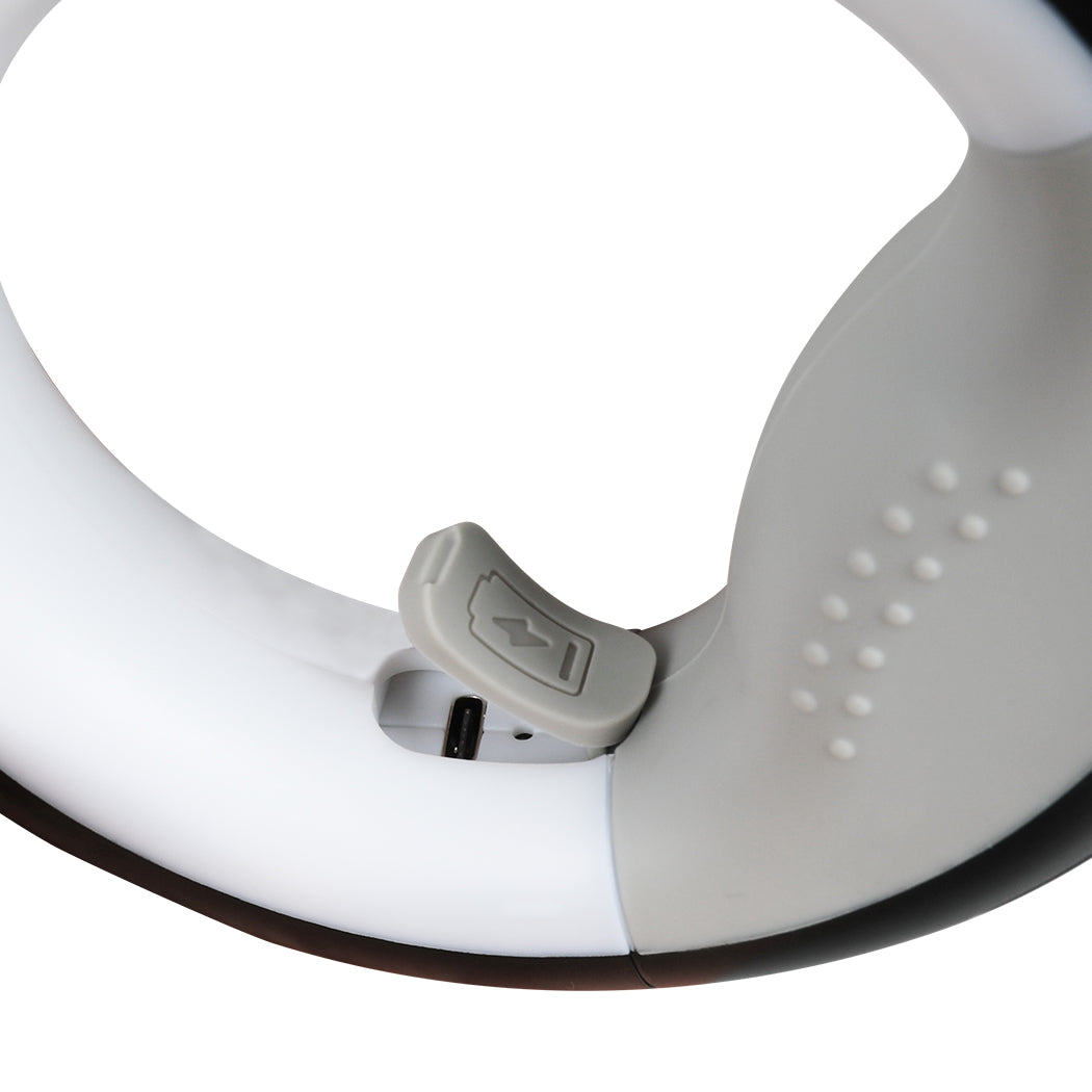 Close-up of USB charging port on PaWz GlowLead LED dog leash