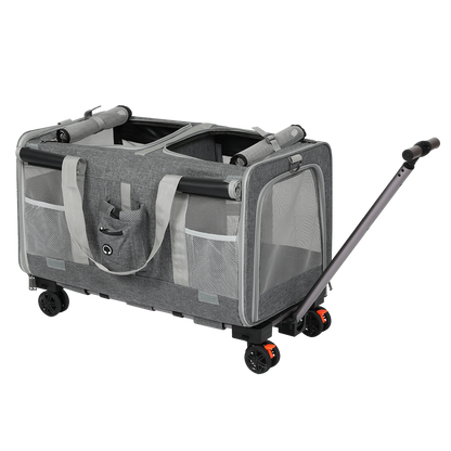 Pawz Pet Carrier 4 Wheel Portable Rolling Foldable-1894516808162086920