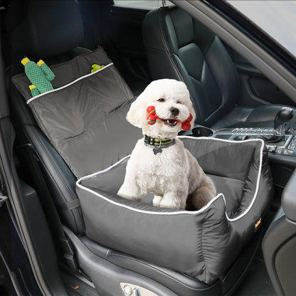 PaWz Dog Car Booster Seat Belt Pet Backrest Grey-1886651029483819014