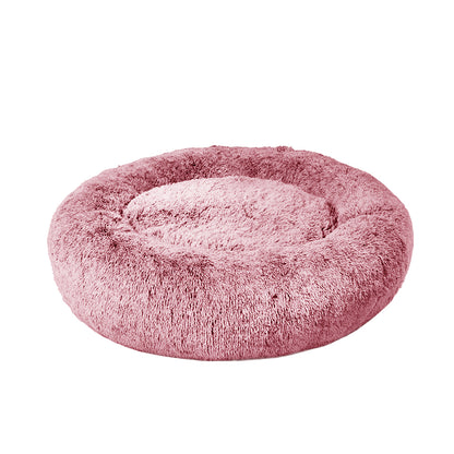 PaWz Pet Bed Memory Foam Dog Donut Pink Large-1864184559332102144