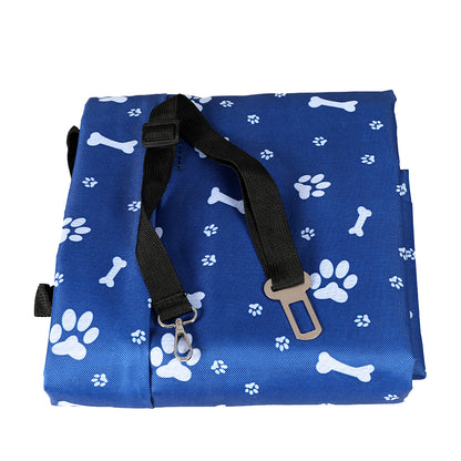 PaWz Pet Back Car Seat Cover Hammock Blue-1910112977055518721