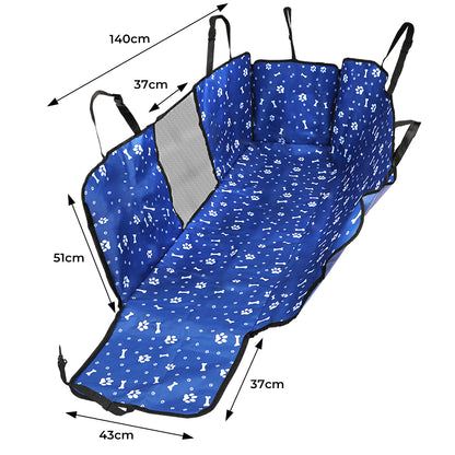 PaWz Pet Back Car Seat Cover Hammock Blue-1910112977055518722